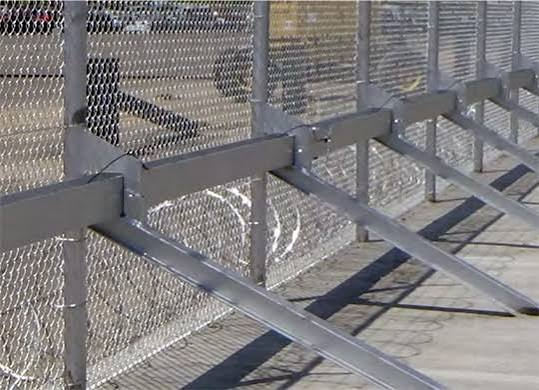 Reinforced security fence barrier