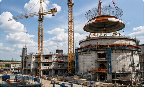 Nuclear facility under construction