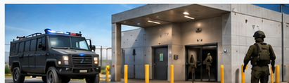 Security barriers and protected facility infrastructure